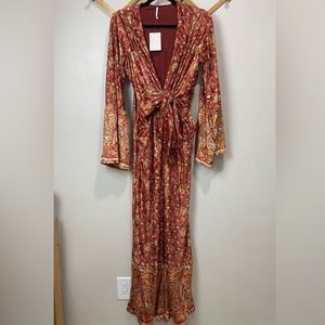 New Free People Harper Velvet jumpsuit